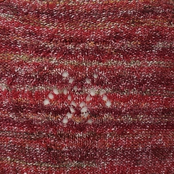 JILLIAN Nicole Delicate Sweater S Red & Tan EUC - Picture 5 of 12
